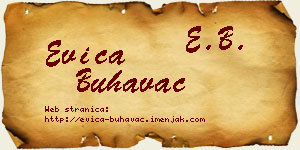 Evica Buhavac vizit kartica